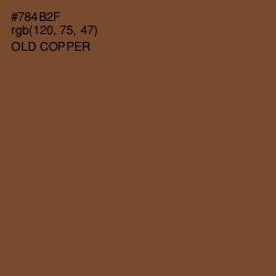 #784B2F - Old Copper Color Image